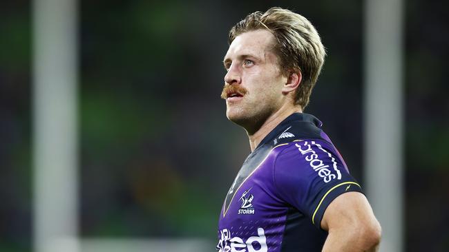 Cameron Munster on the field for the Melbourne Storm. (Photo by Daniel Pockett/Getty Images)