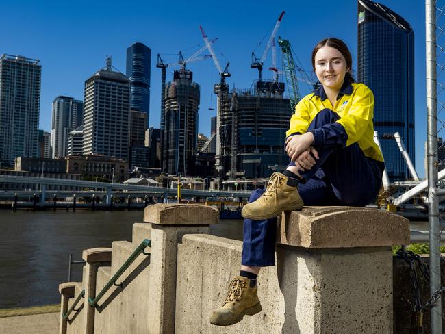 Eva Murrin from Australian Industry Trade College at South Bank, Brisbane, Friday, June 24, 2022 - Picture: Richard Walker