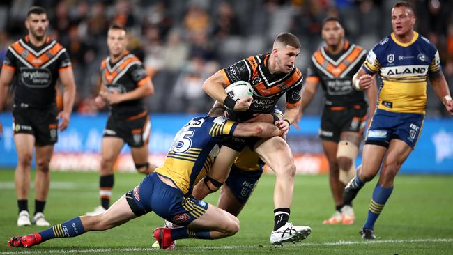 Adam Doueihi will shift to the halves in 2021 – but is not available until round two. Picture: Getty Images.