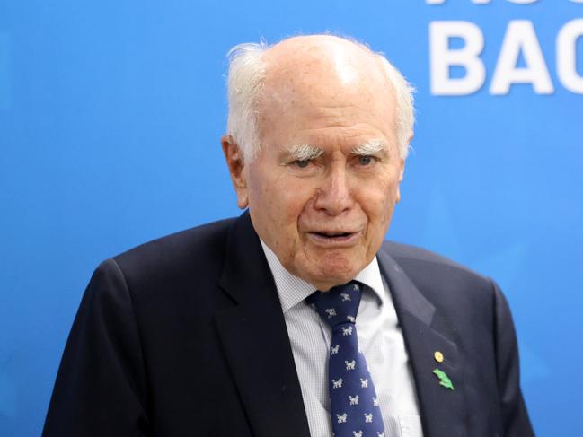 Former prime minister John Howard at a Liberal party event in Sydney. Picture: NewsWire / Damian Shaw