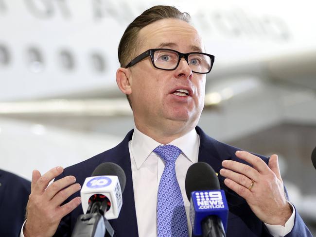 Qantas Group CEO Alan Joyce’s comments angered some travellers. Picture: Damian Shaw