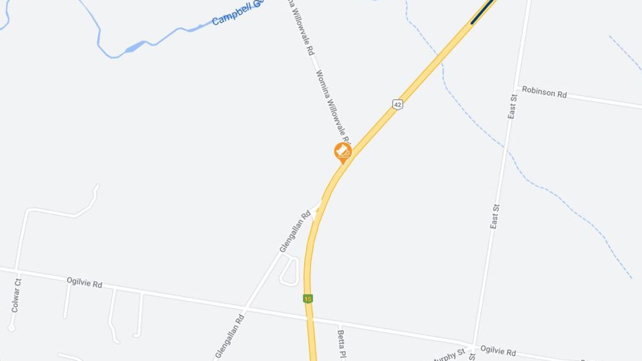 The crash occurred just outside of Warwick. Picture: Qld Traffic.