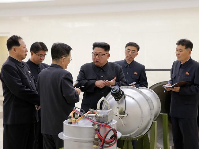 It’s a claim to technological mastery that some outside experts will doubt but that will raise already high worries on the Korean Peninsula. Picture: Korean Central News Agency/Korea News Service via AP