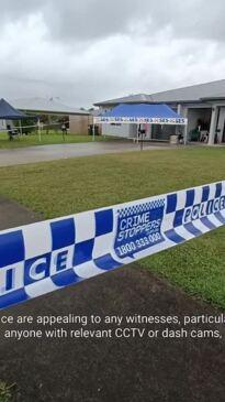 Police talk after a man was charged with murder following an Innisfail stabbing
