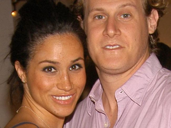 EAST HAMPTON, NY - AUGUST 26: Meghan Markle and Trevor Engelson attend COACH Legacy Photo Exhibit by REED KRAKOFF at Coach on August 26, 2006 in East Hampton, NY. (Photo by Billy Farrell/Patrick McMullan via Getty Images)