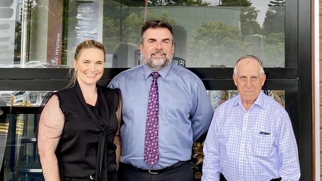 Gina, Joe and Luke Camilleri heading up the Lakes Hyundai dealership and now the Lakes Coffee Co. Picture: Contributed