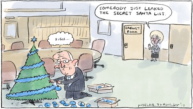 Jon Kudelka Letters Page Cartoon for 24-11-2017Version:  (650x366)COPYRIGHT: The Australian's artists each have different copyright agreements in place regarding re-use of their work in other publications.Please seek advice from the artists themselves or the Managing Editor of The Australian regarding re-use.