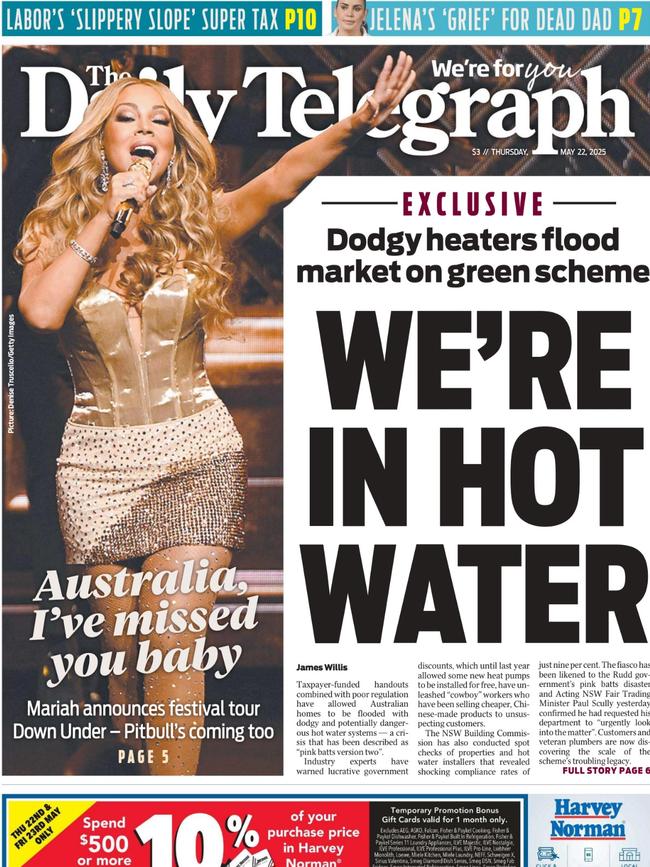 How The Daily Telegraph first reported on the heat pump fiasco on May 22.