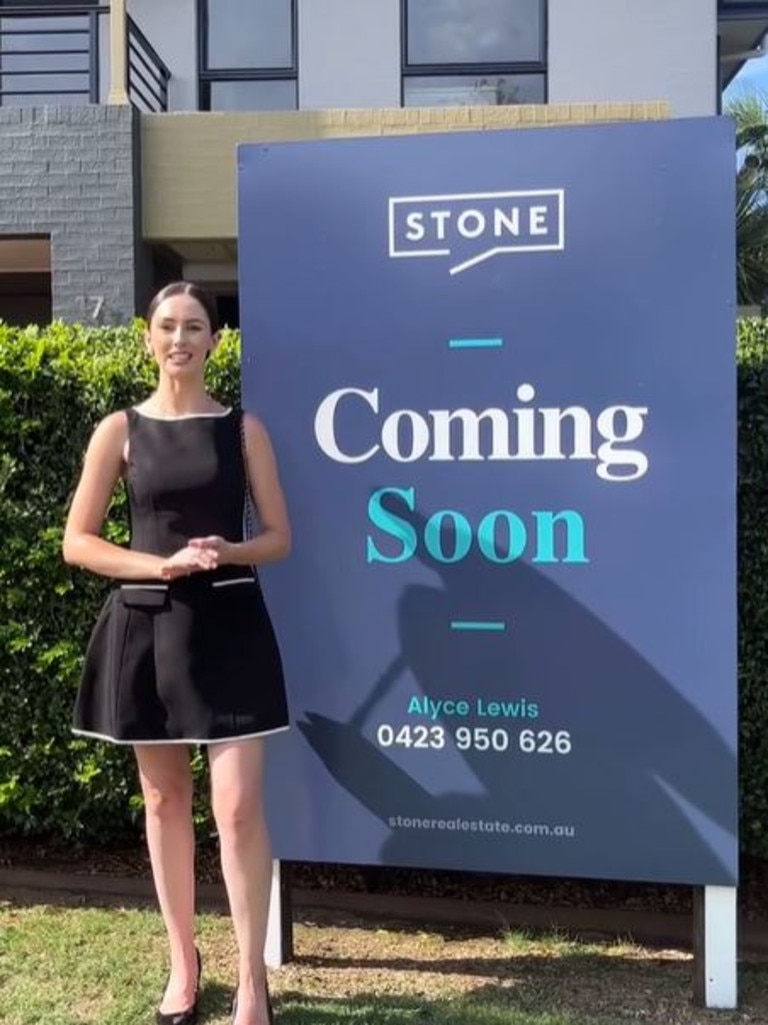 She believes in a stepping stone approach to real estate. Picture: Instagram/AlyceLewis