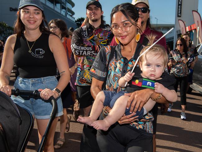 NAIDOC march, 2024. The theme this year is 'Keep the fire burning: Blak, loud and proud'. Picture: Pema Tamang Pakhrin