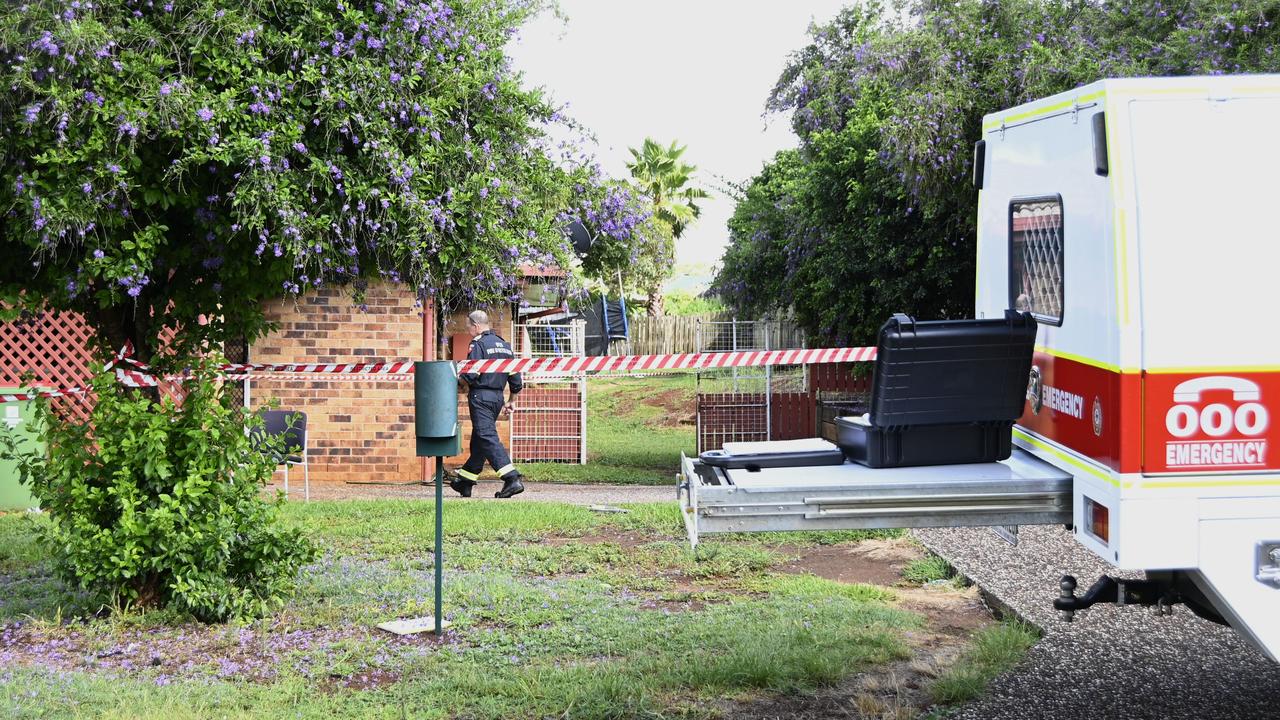 QFES fire investigators at a Ladner St home, after fire gutted the property overnight.