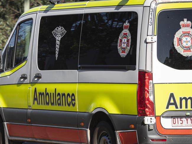 Three hospitalised, one trapped in two-vehicle crash