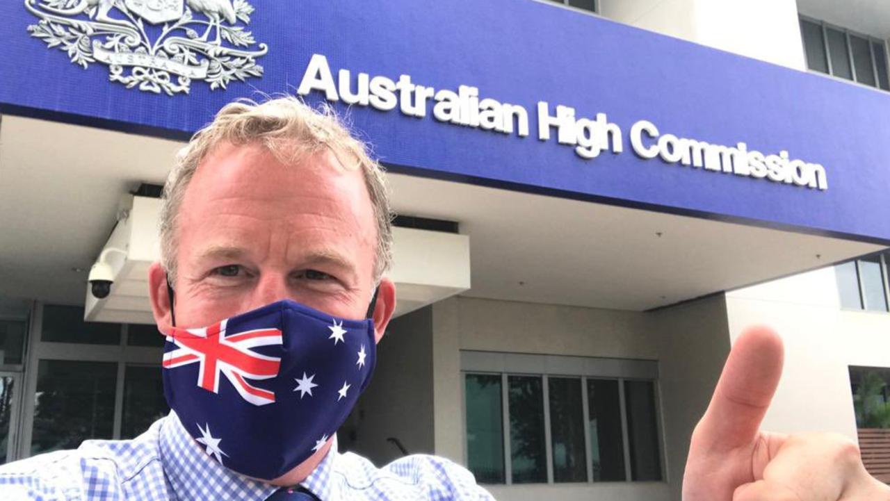 Former Tasmanian Premier Will Hodgman has started his new job as Australia's High Commissioner to Singapore. Picture from Mr Hodgman’s Twitter.