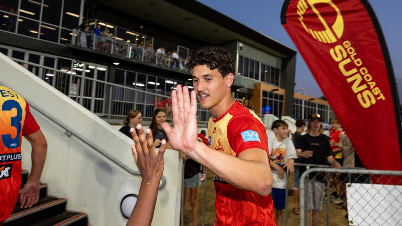 Gold Coast Suns v Western Bulldogs 2025 AFL match at TIO Stadium. Picture: Pema Tamang Pakhrin