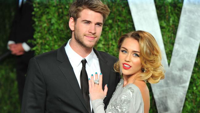 Miley Cyrus with ex-husband Liam Hemsworth, who grew up on Phillip Island.