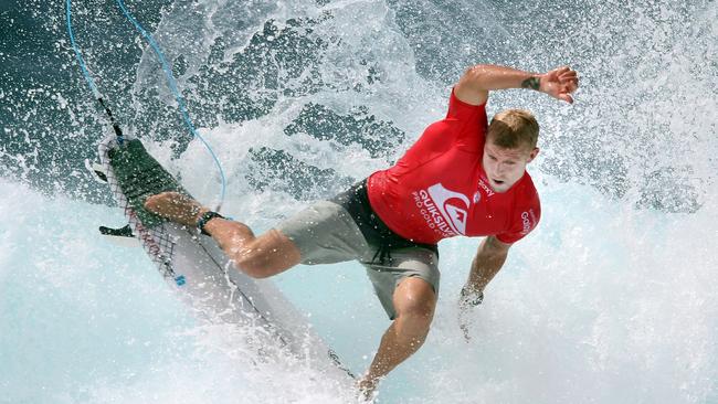 Quiksilver Pro at Snapper Rocks. Photo of Mick Fanning in Round 1. Picture: Richard Gosling