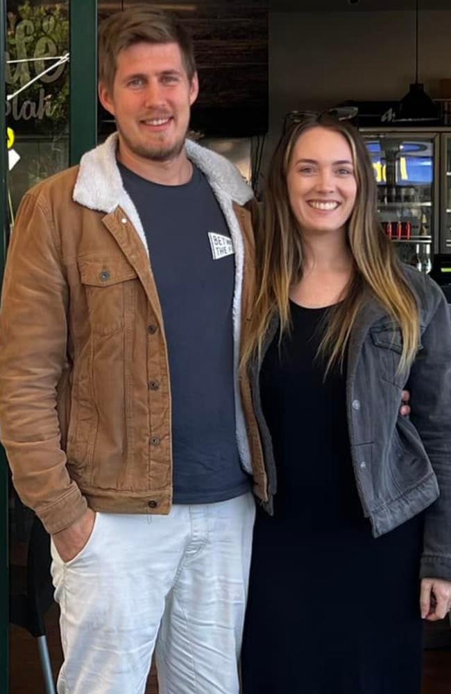 Adam and Caitlin Gaudion, owners of the newest Mooloolah cafe, Jones Street Kitchen. Photo: Contributed