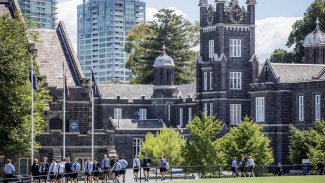 Fourteen per cent of Melbourne Grammar School’s year 12s scored ATARs in the top one per cent of the state.