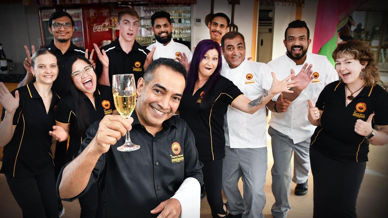 Owner Aldrin De Silva of The Curry Bowl Buddina and staff have taken out the best curry restaurant award on the Sunshine Coast. Picture: Patrick Woods.