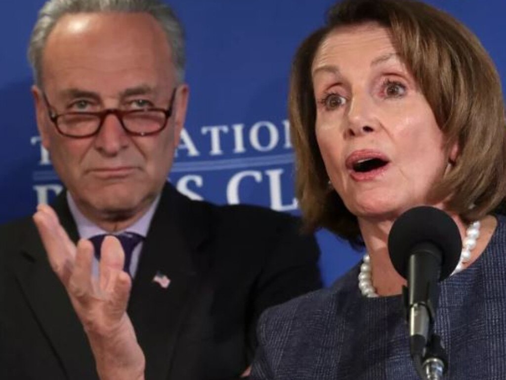 Democrats Chuck Schumer and Nancy Pelosi. Picture: Supplied