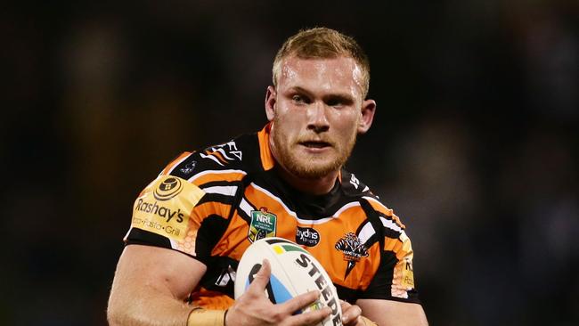 Matthew Lodge joined the Tigers to play with friends, Mitch Moses and Luke Brooks.