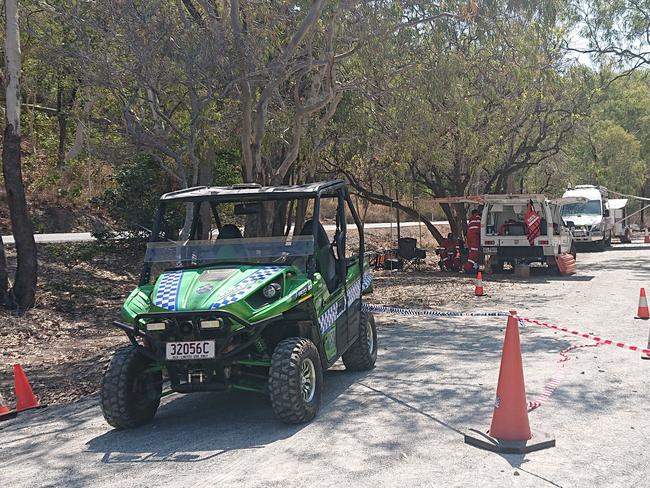 Quad bikes have joined the search for clues. Picture: Anna Rogers