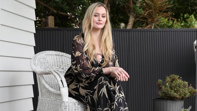 Police have charged a man after he allegedly stalked leading Australian model Simone Holtznagel for almost two months. Picture: Richard Dobson