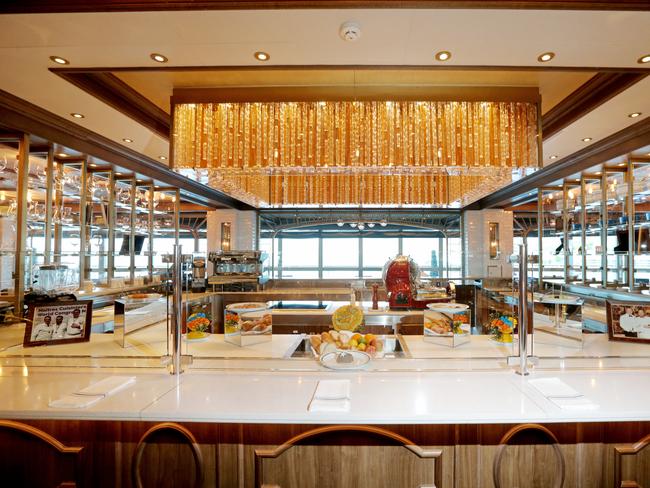 A sneak peak inside the cruise ship Majestic Princess, which docked in Hobart on Sunday. Picture: PATRICK GEE