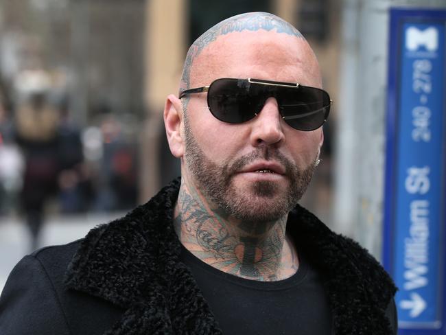 Ex-Bandido bikie Toby Mitchell. Picture: AAP Image/David Crosling