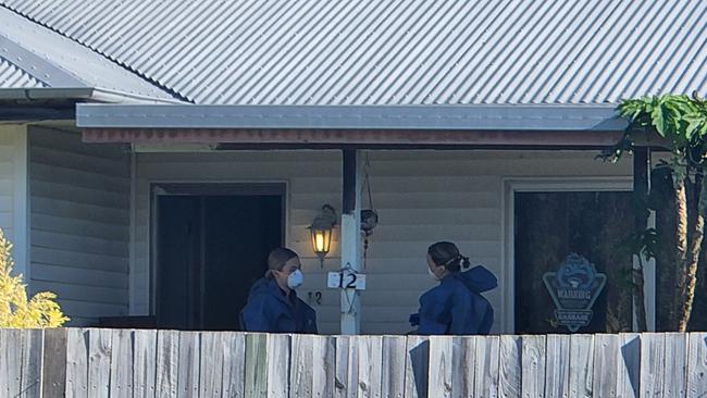 Forensic officers at the Bank Street house, Park Avenue, on Sunday, September 11, 2022.