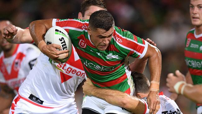 Braidon Burns impressed for the Rabbitohs. Picture: AAP