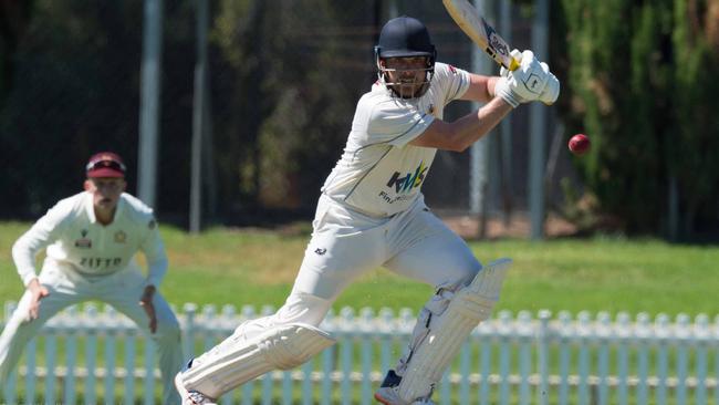 Ryan Gibson batting for West Torrens in Adelaide. Picture Simon Stanbury