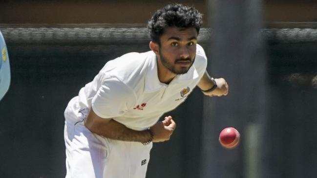 Mordialloc bowler Insaf Iqbal. Picture: Valeriu Campan