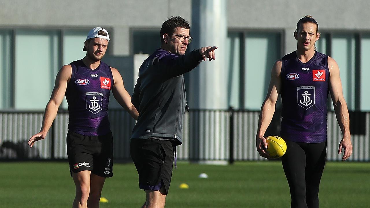 Fremantle assistant coach Josh Carr. Picture: Paul Kane