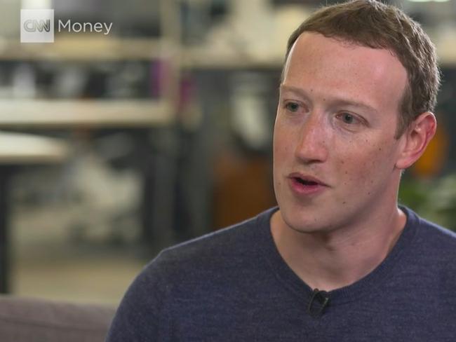 Mark Zuckerberg sat down for an exclusive interview with CNN's Laurie Segall. Picture: CNN