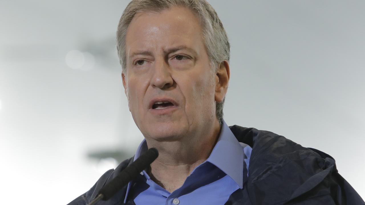 New York City Mayor Bill de Blasio. Picture: Frank Franklin II/AP