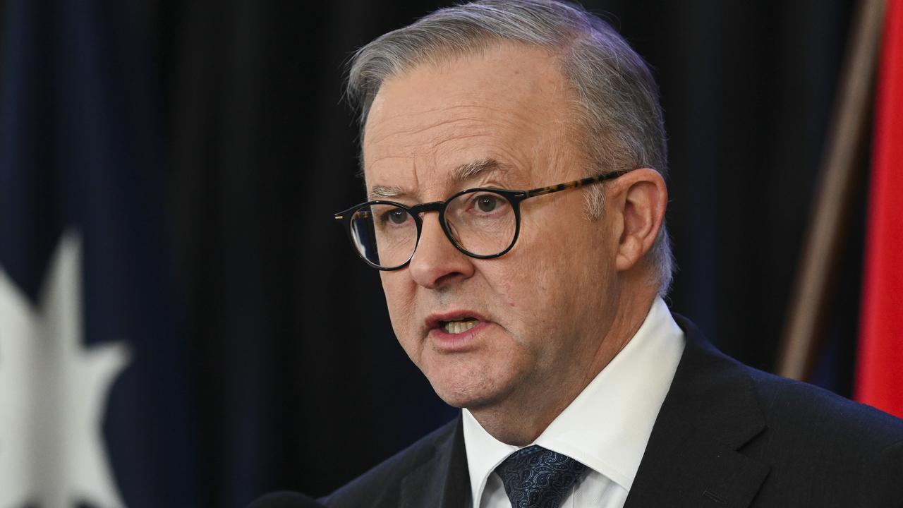 “Our government is determined to seize this once-in-a-generation opportunity and transform Australia into a renewable energy superpower,” Mr Albanese said. Picture: NCA NewsWire / Martin Ollman