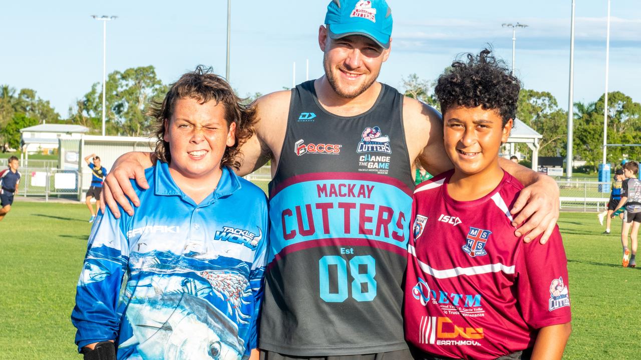 Kelvin Temple, Jack Brock and Zion Green at The Festival of Rugby League. Picture: Michaela Harlow