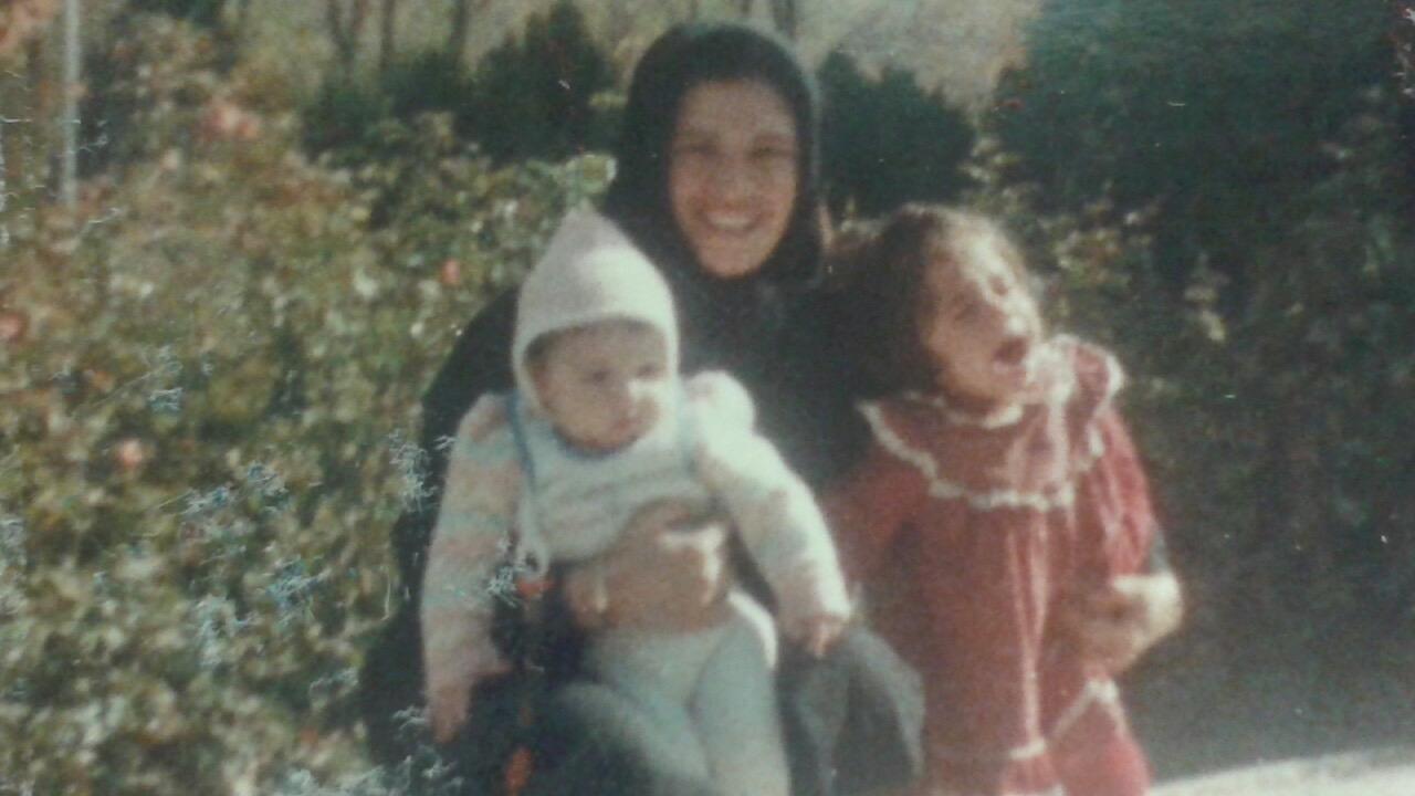 Arman, left, Zahra, and Atena Abrahimzadeh, taken in Iran in the late 1980s. Picture: supplied by family