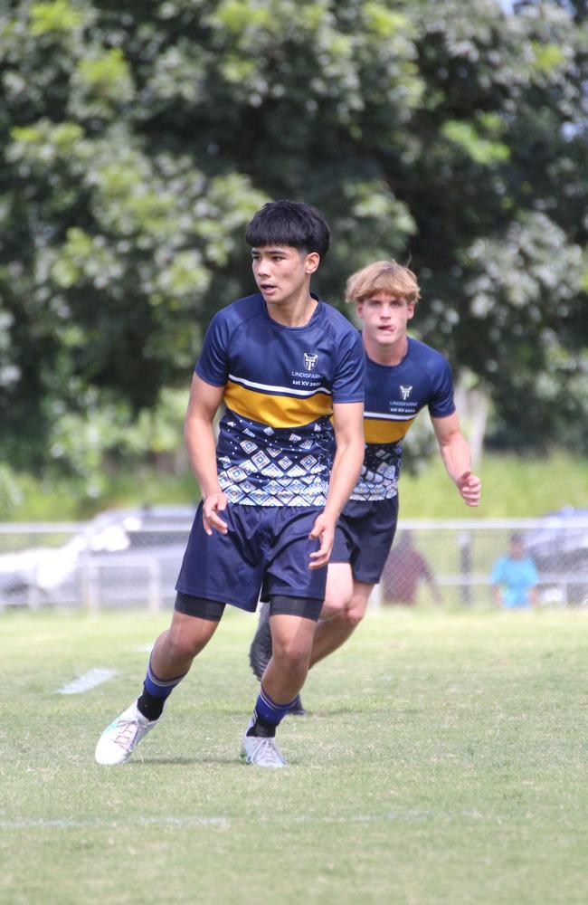 Ballymore Cup rugby action at the Albany Creek Brumbies Junior Rugby Union Club on Friday, April 12, 2024.