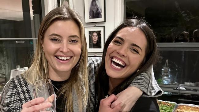 With sister Olympia Valance in March 2023. Picture: Supplied/Instagram