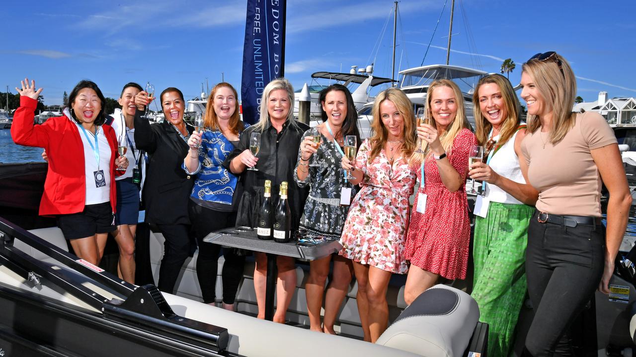 These Gold Coast women are changing the narrative for women in the boating industry. Picture, John Gass