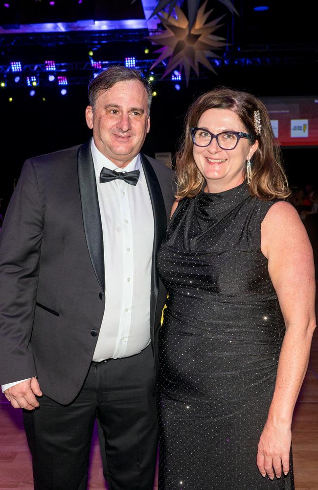 Mark Sleeman and Monica McKendry at Mackay Mayor's Charity Ball Saturday 10 May 2025 Picture: Michaela Harlow