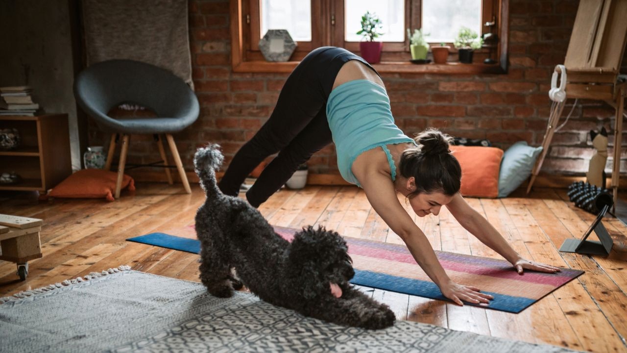 Yoga Mat - Powder pink/dark brown - Ladies