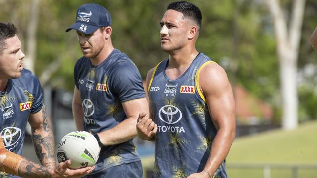 Valentine Holmes’ arrival in Townsville ended the interest in Mitchell. Photo: North Queensland Cowboys