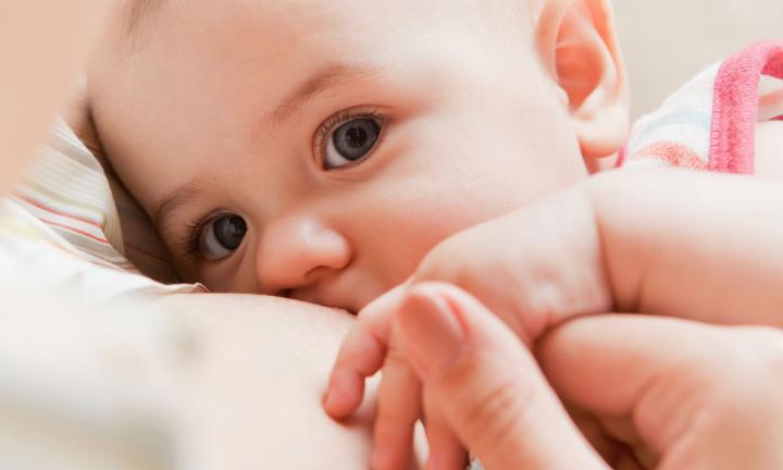 Infant fussy while store nursing