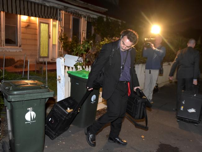 AFP raid Clare’s Brunswick property. Picture: Jay Town