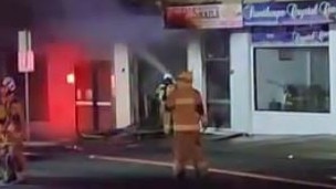 A devastating fire at a tobacco store in Maryland St, Stanthorpe on Tuesday has caused major damage to a nearby plumbing businesses. Photo: Facebook