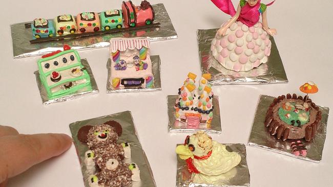 Ellie McApline, the creator of Saturday Lollipop, has made the cakes in miniature. Picture: Ellie McAlpine