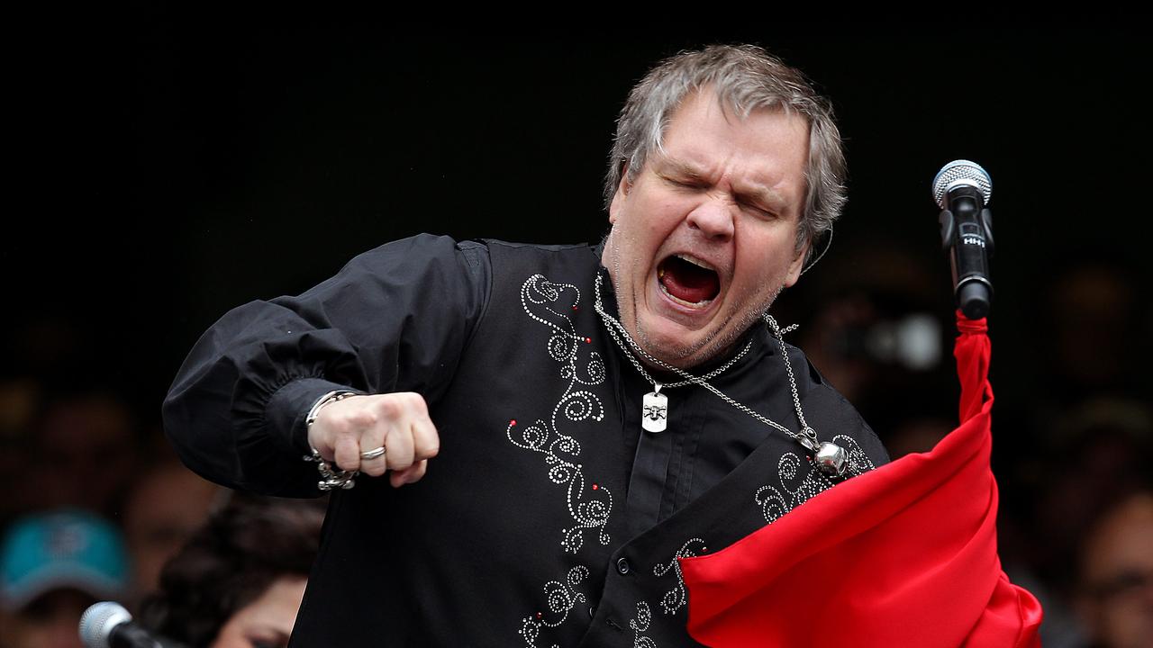 Pre-match entertainment Meat Loaf.